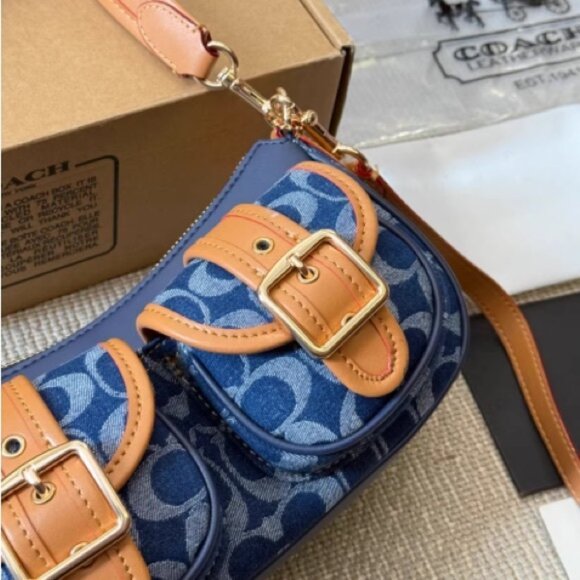 Coach Ashton bag in signature denim CY700 NWT - Picture 6 of 9